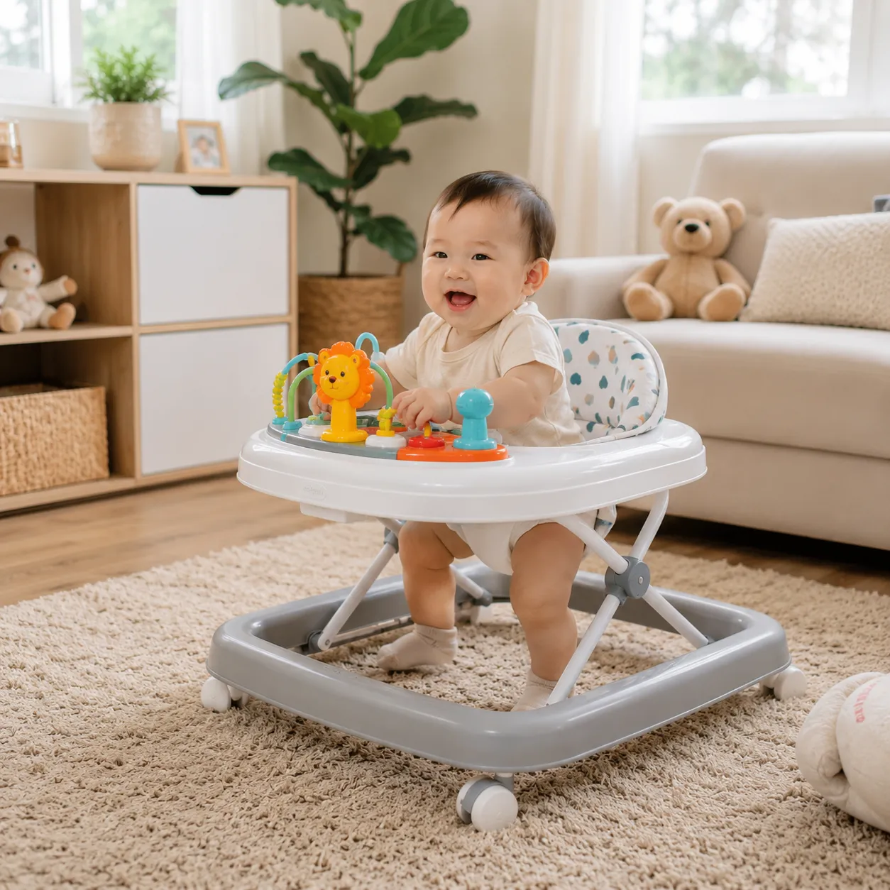 Momen Belajar Berjalan yang Berkesan Bersama Baby Walker dari Awarent