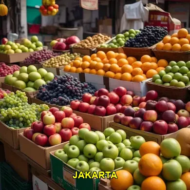 Bazar Buah Kacau di Jakarta