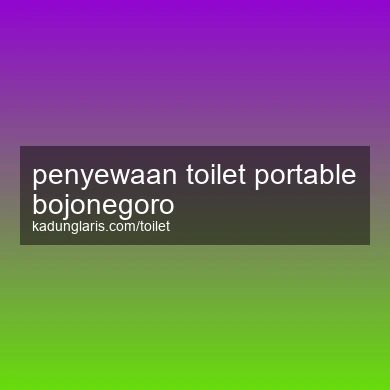 Penyewaan Toilet Portable Bojonegoro