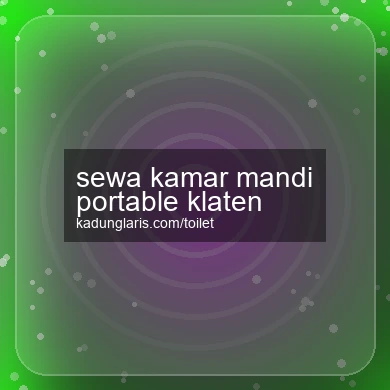 Sewa Kamar Mandi Portable Klaten