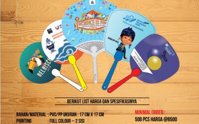 Harga Souvenir Kipas Promosi Plastik PVC Custom