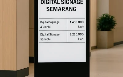 Harga Sewa Digital Signage Semarang – Solusi Promosi Visual Modern