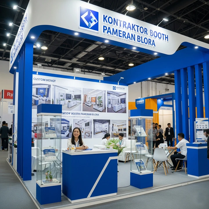 kontraktor booth pameran blora