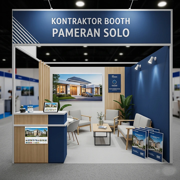 kontraktor booth pameran solo