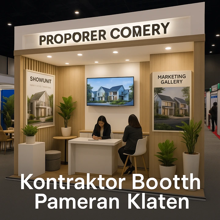 vendor booth pameran klaten